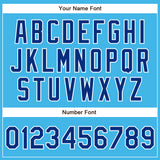 Custom Sky Blue Royal-White Authentic Baseball Jersey