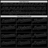 Custom Black Steel Gray Authentic Sleeveless Baseball Jersey