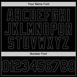 Custom Black Steel Gray Authentic Sleeveless Baseball Jersey