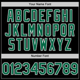 Custom Black Kelly Green-White Authentic Sleeveless Baseball Jersey