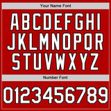 Custom Red White-Black Authentic Sleeveless Baseball Jersey