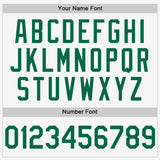 Custom White Kelly Green Authentic Sleeveless Baseball Jersey