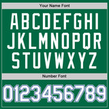 Custom Kelly Green White-Royal Authentic Sleeveless Baseball Jersey