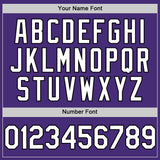 Custom Purple White-Black Authentic Sleeveless Baseball Jersey