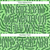 Custom Neon Green-Kelly Green-White Sublimation Soccer Uniform Jersey
