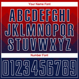 Custom Red Navy-White Sublimation Soccer Uniform Jersey
