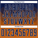 Custom Texas Orange Navy-White Sublimation Soccer Uniform Jersey
