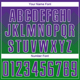 Custom Grass Green Purple-White Sublimation Soccer Uniform Jersey
