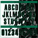 Custom Graffiti Pattern Black-Kelly Green Scratch Sublimation Soccer Uniform Jersey