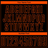 Custom Black Orange Sublimation Soccer Uniform Jersey