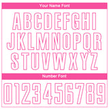 Custom White Pink Sublimation Soccer Uniform Jersey