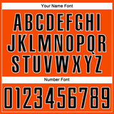 Custom Orange Black-White Sublimation Soccer Uniform Jersey