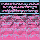 Custom Black Pink-Light Blue 3D Pattern Two-Button Unisex Softball Jersey