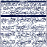 Custom White White-Navy 3D Pattern Two-Button Unisex Softball Jersey
