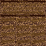 Custom Brown Brown-Old Gold 3D Pattern Design Leopard Two-Button Unisex Softball Jersey