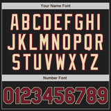 Custom Black Crimson-City Cream Two-Button Unisex Softball Jersey