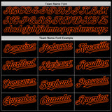 Custom Black Steel Gray Splash Ink Orange Authentic Baseball Jersey