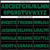 Custom Black Kelly Green Fleece Jogger Sweatpants