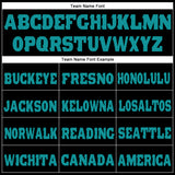 Custom Black Aqua Fleece Jogger Sweatpants