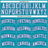 Custom Teal White-Purple Authentic Throwback Basketball Jersey