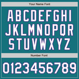 Custom Teal White-Purple Authentic Baseball Jersey