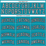 Custom Teal Black Pinstripe Gray Authentic Basketball Jersey
