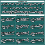 Custom Teal Gray Pinstripe Black Authentic Baseball Jersey