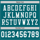 Custom Teal White Mesh Authentic Football Jersey