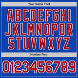 Custom Thunder Blue Red-White Authentic Baseball Jersey