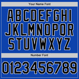 Custom Thunder Blue Black-White Authentic Baseball Jersey