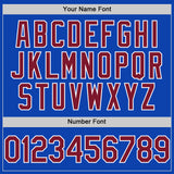 Custom Thunder Blue Crimson-White Authentic Baseball Jersey