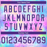Custom Tie Dye Purple-White 3D Pattern Design Watercolor Gradient Authentic Basketball Jersey