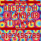 Custom Tie Dye Red-White 3D Performance T-Shirt