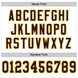 Custom White Brown-Gold Mesh Authentic Football Jersey