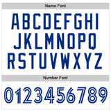 Custom White White-Royal Mesh Authentic Football Jersey