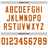 Custom White Texas Orange Mesh Authentic Football Jersey