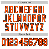 Custom White Orange-Black Authentic Sleeveless Baseball Jersey