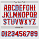 Custom White Red-Royal Authentic Baseball Jersey