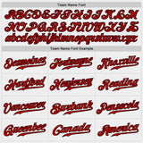 Custom White Purple-Red Authentic Baseball Jersey