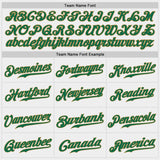 Custom White Kelly Green-Old Gold Authentic Baseball Jersey