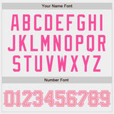Custom White Pink Authentic Baseball Jersey