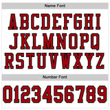 Custom White Red-Black Mesh Authentic Football Jersey
