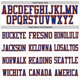 Custom White Orange-Royal Mesh Authentic Football Jersey