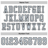 Custom White Silver-Black Mesh Authentic Football Jersey