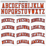 Custom White Orange-Royal Authentic Throwback Basketball Jersey