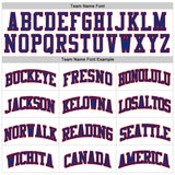 Custom White Royal-Red Authentic Throwback Basketball Jersey