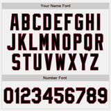Custom White Black-Crimson Authentic Baseball Jersey
