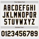 Custom White Black-Old Gold Authentic Baseball Jersey