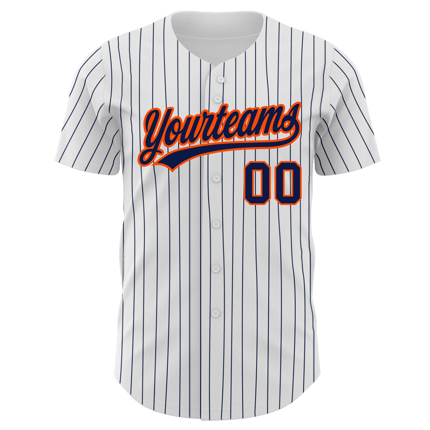 Custom Red Gold Pinstripe Gold-White Authentic Baseball Jersey