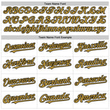 Custom White Old Gold-Black Authentic Baseball Jersey
